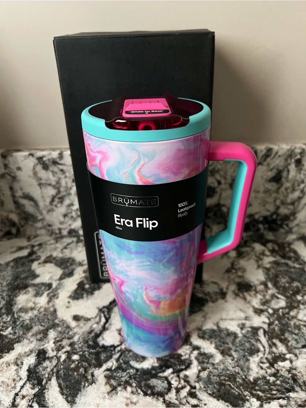 Brumate 40oz Era Flip Rainbow Swirl
